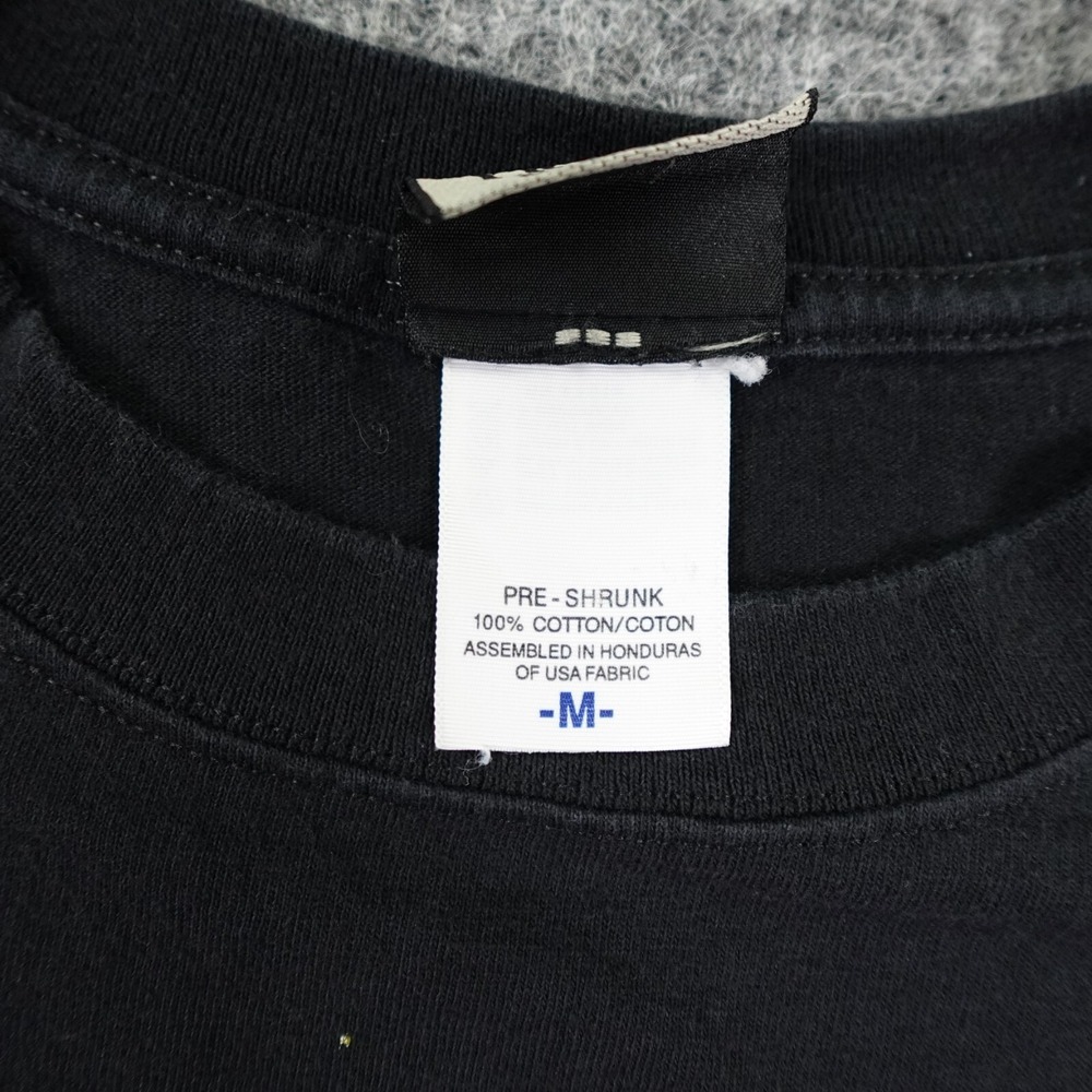 Vintage Liquid Blue T-Shirt Adult Medium Black Dead‎ Skeleton Pirate Y2K 2000's - Picture 5 of 10